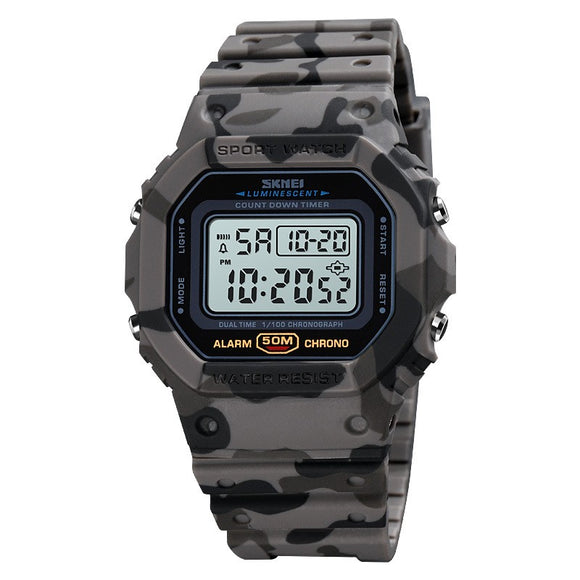 Reloj Digital Resistente a Golpes con Correa Plástica