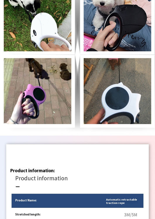 Correa Retráctil Automática para Perros y Gatos 5m - Cuerda de Tracción Extensible - Image 22