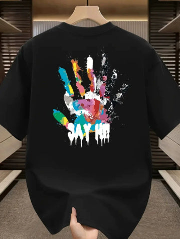 Playera Estival de Hombre con Bloques de Color e Impresión 3D - Image 13