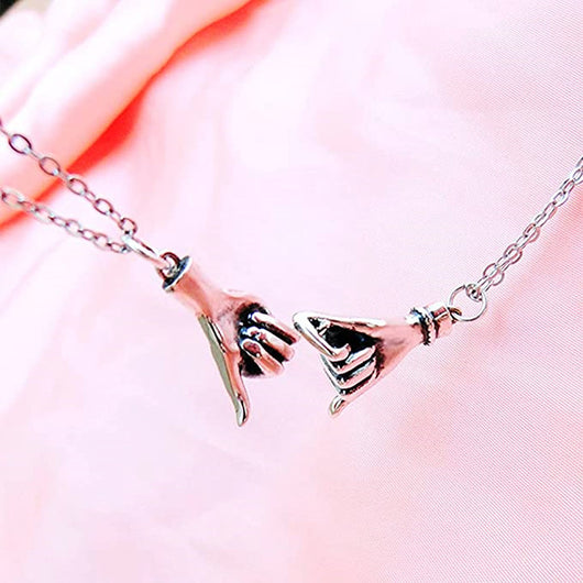 Juego de Collar de Parejas con Colgante de Manos Pequeñas - Image 8