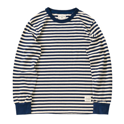 Playera Retro Americana de Rayas Horizontales para Hombre - Image 7