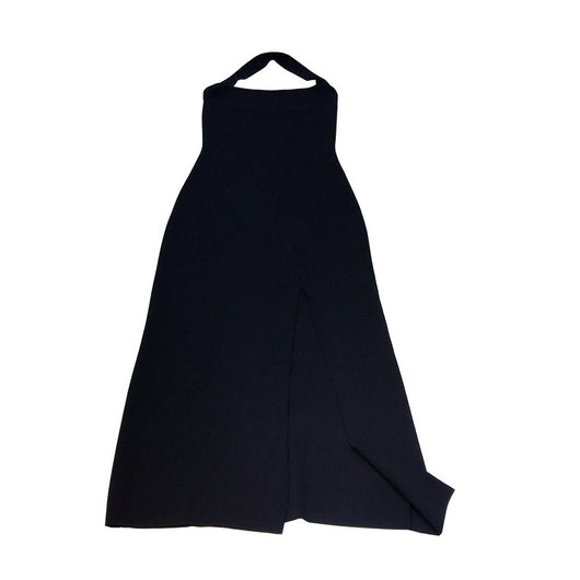 Vestido Largo Elegante sin Espalda con Abertura Lateral para Fiestas y Eventos - Image 4