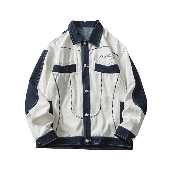 Chaqueta Universitaria Reversible para Pareja - Estilo Combinado Versátil - Image 3