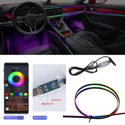 Barra LED Ambiental Oculta para Auto - Iluminación Personalizada - Image 4