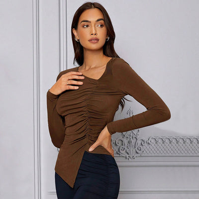 Blusa Elegante Francesa Otoño-Invierno Ajustada e Intelectual - Image 4