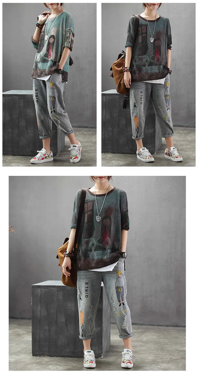 Camiseta Suelta Estampada - Image 11