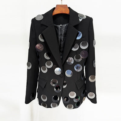 Blazer de Botones con Detalles de Lentejuelas - Image 3