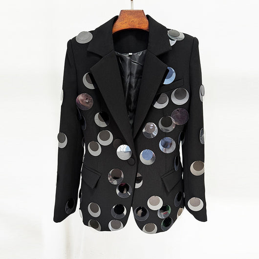 Blazer de Botones con Detalles de Lentejuelas - Image 3