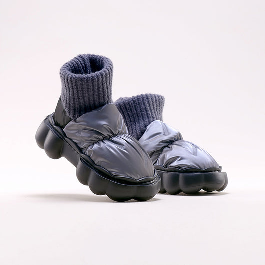 Pantuflas de Tacón Grueso en Algodón Premium para Exterior - Image 9