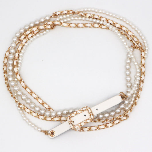 Cinturón de Cadena de Perlas para Mujer - Image 5