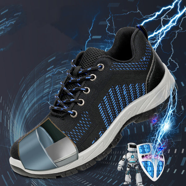 Zapatos de Seguridad Antiestáticos, Antiaplastamiento y Antipinchazo con Malla Transpirable