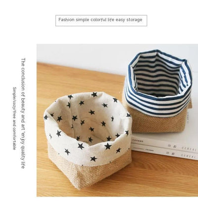 Bolsa de Almacenamiento de Yute para Baño y Escritorio - Image 18