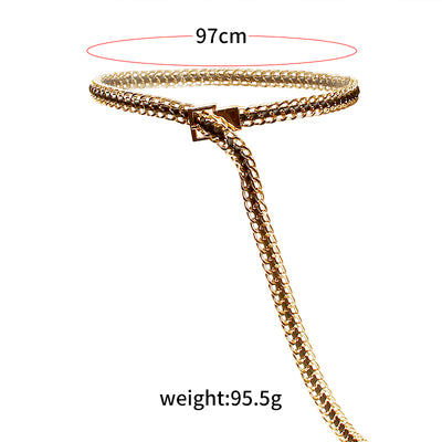 Cinturón de Cadena Corporal Geométrico Coreano - Ajustable con Hebilla de Aguja - Image 4