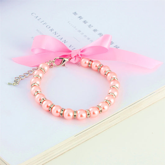 Collar de Perla Elegante a Rayas para Mascotas - Image 12