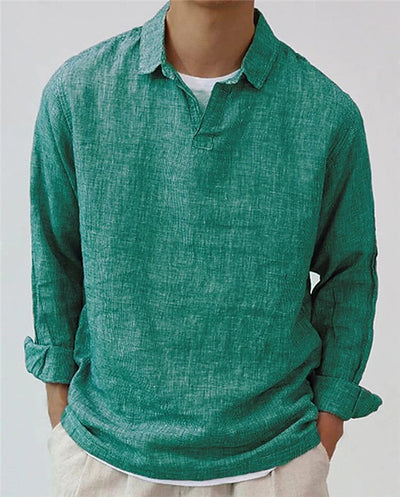 Camisa Pullover Oversize para Hombre - Manga Larga Casual Verano - Image 3