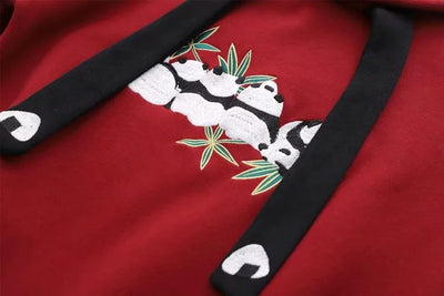 Sudadera con Capucha de Terciopelo y Bordado de Panda - Image 9