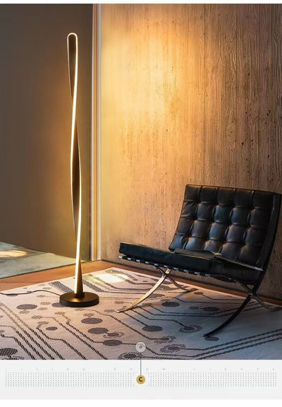 Lámpara de Piso Moderna Elegante con Luz de Mesita - Image 12