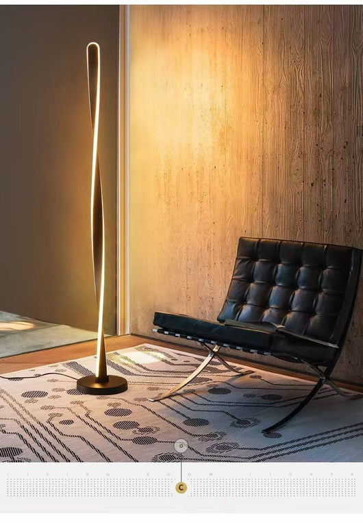Lámpara de Piso Moderna Elegante con Luz de Mesita - Image 12