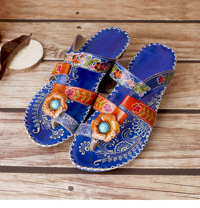Sandalias Étnicas para Mujer con Tacón Medio Ligero - Image 13