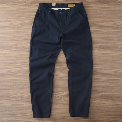 Pantalones Casuales de Algodón Twill para Hombre - Corte Recto y Cómodo - Image 9