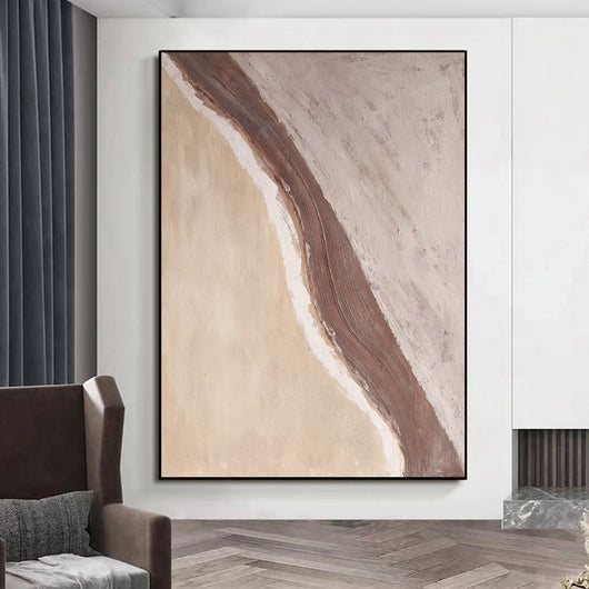 Cuadro Abstracto Moderno Olas y Playas - Lienzo Decorativo sin Marco para el Hogar - Image 3