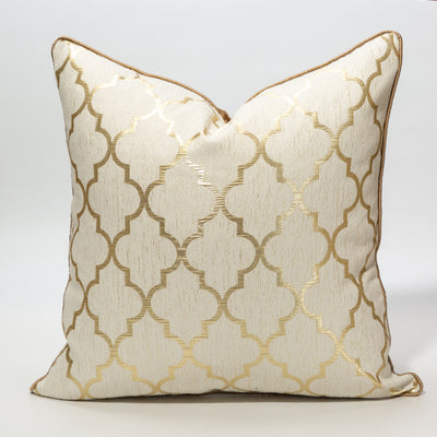 Funda de Almohada Oro Champagne con Diseño Geométrico Diamante - Image 11