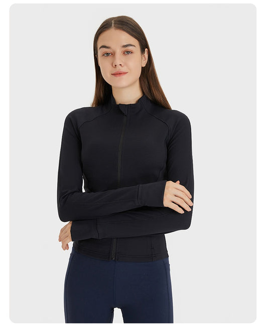 Cardigan Deportivo Ajustado de Manga Larga para Yoga - Image 24