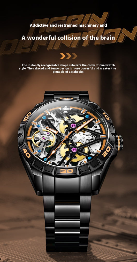 Reloj Mecánico Automático Deportivo para Hombre Resistente al Agua - Image 16