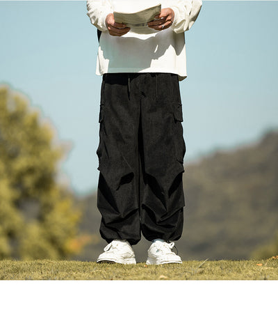 Pantalones de Pana Anchos Casuales para Otoño e Invierno - Image 17