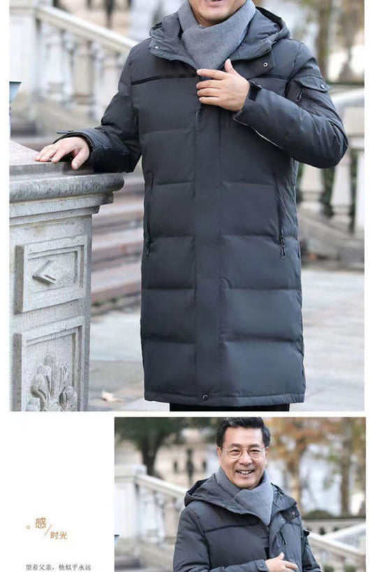 Abrigo Largo Acolchado de Plumas para Hombre - Protección Extrema en Invierno - Image 10
