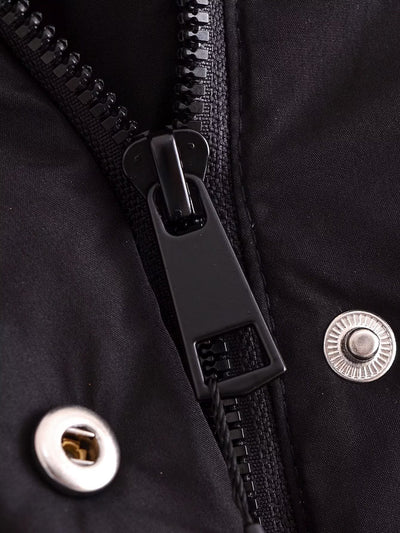 Chaqueta Acolchada Suelta con Cuello Parado - Algodón Premium - Image 18