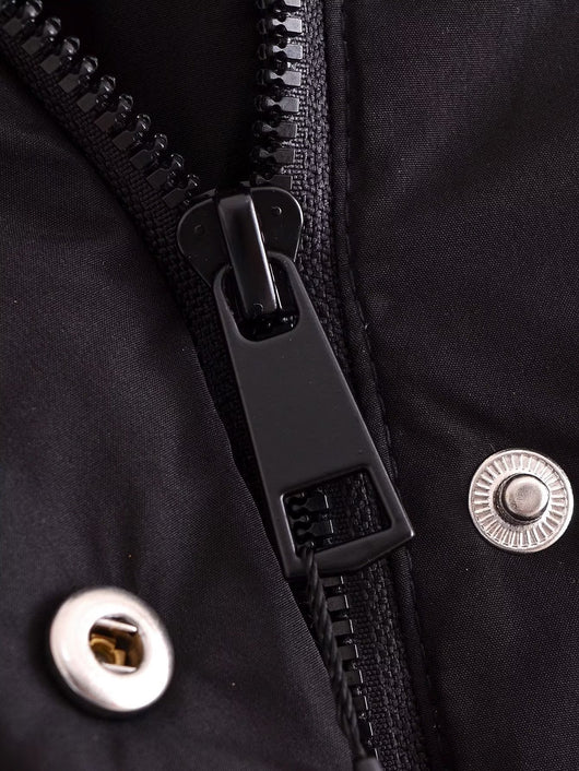 Chaqueta Acolchada Suelta con Cuello Parado - Algodón Premium - Image 18