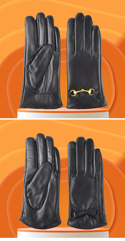 Guantes de Cuero Cálidos para Invierno Mujer - Image 16