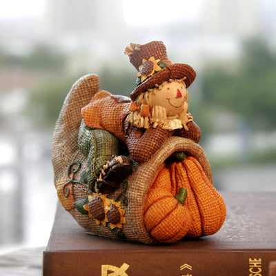 Artesanía de Resina Espantapájaros y Calabaza para Thanksgiving - Image 14