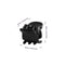 1 cm Glossy Black
