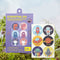 24 Piezas Bag PU Top Sticker