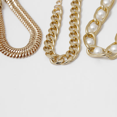 Pulsera de Perlas Incrustadas con Cadena Elegante - Image 9
