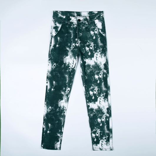 Jeans Rectos Tie-Dye Artesanal para Hombre - Image 4