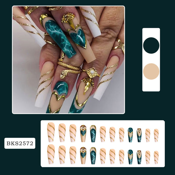 Parches de Uñas Floral Love - Manicura de Larga Duración