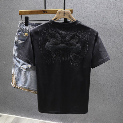 Camiseta Bordada de Manga Corta para Hombre Xingshi - Image 2