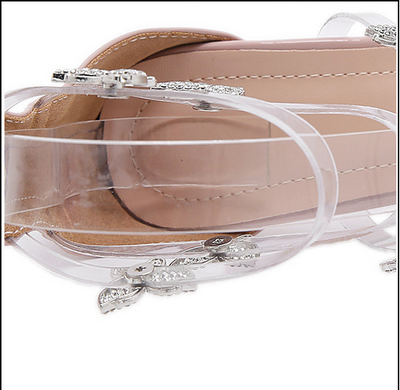 Sandalias de Tacón Cuadrado Transparentes con Cristales de Mariposa para Mujer - Image 19