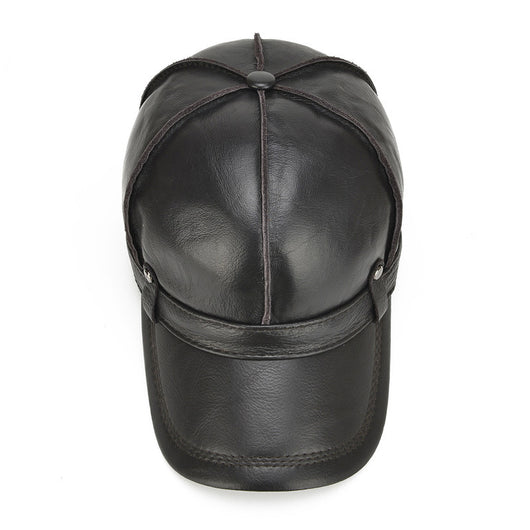 Gorro de Cuero para Hombre con Protección Auditiva - Invierno Acolchado - Image 4