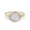 Natural Crystal 925 Plateado Ring With Leaf Pattern Plateado 5