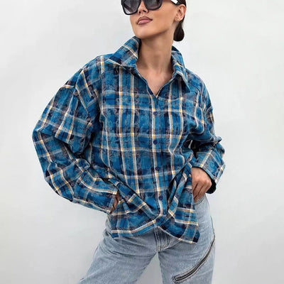 Camiseta Retro Desgastada de Largo Medio para Mujer - Image 3