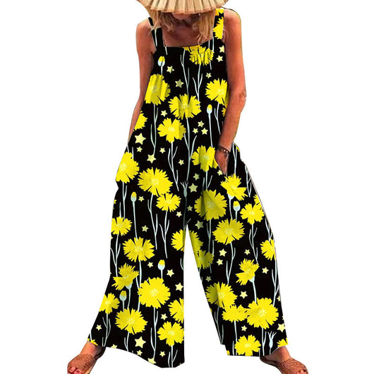 Jumpsuit Estampado de Pierna Ancha para Mujer - Image 4