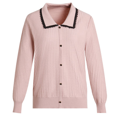 Blusa Tejida Básica de Manga Larga en Color Liso - Sección Delgada - Image 5