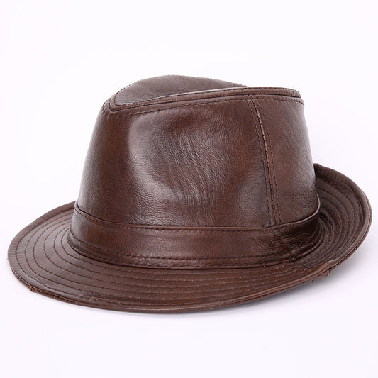Gorra de Cuero Genuino con Visera Ancha para Hombre y Mujer - Image 2