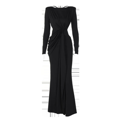 Vestido Largo de Manga Larga Efecto Reductor - Image 12