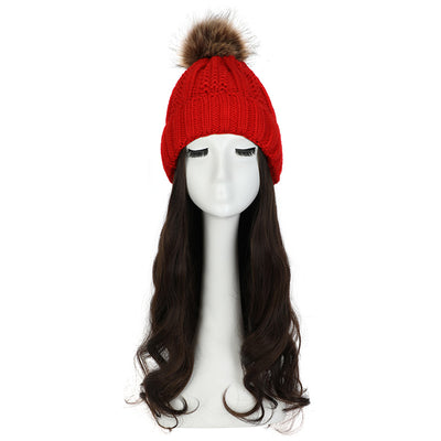 Gorro de Lana con Peluca Desmontable para Mujer - Image 40