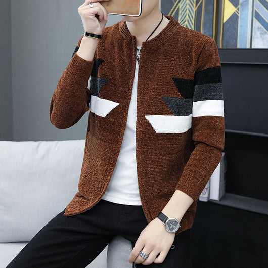 Suéter Hoodie Tejido Coreano Slim Fit para Hombre - Image 4